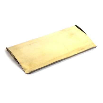 Aged Brass Small Letter Plate Cover