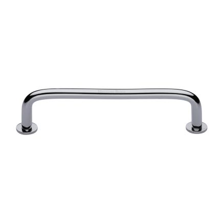 Heritage Brass Cabinet Pull Wire Design with 16mm Rose 160mm CTC Polished Chrome Finish