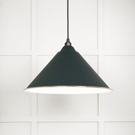 White Gloss Hockley Pendant in Dingle