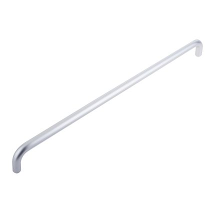 Aluminium 19mm D Shape Pull Handle Bolt Through Fixing F2 Finish 600x19mm Satin Anodised Aluminium - By Frelan Hardware - SAA154