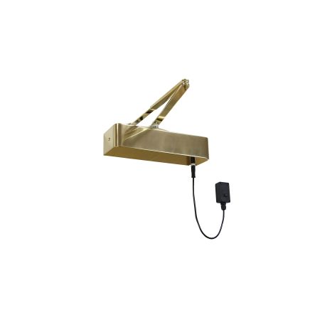 Rutland ETS.18314 Swing Free Responder 24 Electromagnetic Door closer, Polished Brass