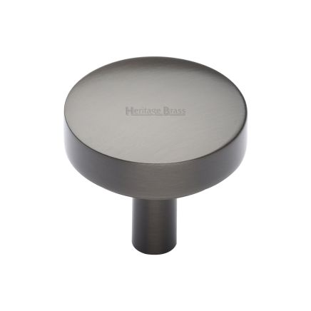 Heritage Brass Cabinet Knob Tayo Design 32mm Matt Bronze finish