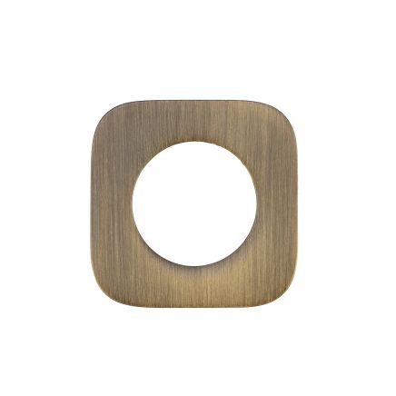 Zoo Hardware Rosso Mini 32mm Squircle Spare Rose Set - Antique Brass