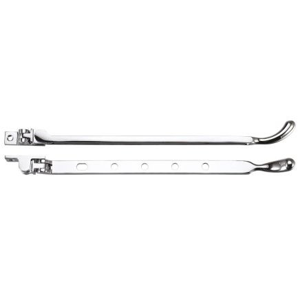 Zoo Hardware Bulb End Casement Stay - Polished Chrome