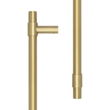 CRES 425mm Bolt Through Satin Brass T-Bar Pull Handle - By Frelan Hardware - CRES3001SB