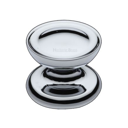 Heritage Brass Cabinet Knob Surrey Design 32mm Polished Chrome finish