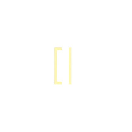 Zoo Hardware Square Block Cabinet handle 128mm CTC Brushed Gold Finish