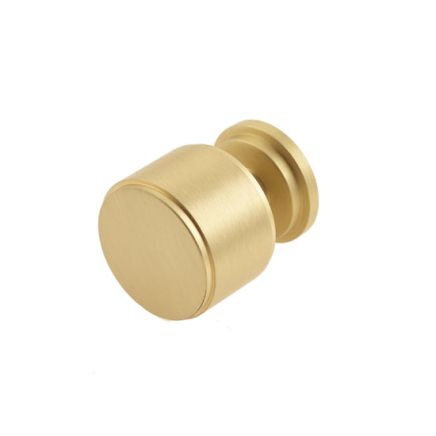 Belgrave Stepped Cupboard Knobs Satin Brass - By Frelan Hardware - BUR501SB