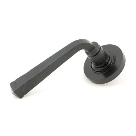External Beeswax Avon Round Lever on Rose Set (Plain) - Unsprung