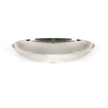 Hammered Nickel Oval Sink