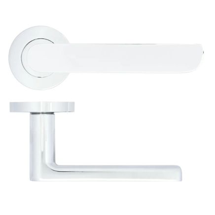 Zoo Hardware Valencia lever on rose - Polished Chrome