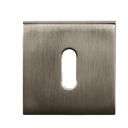 Tupai Rapido Curva/QuadraLine Key Escutcheons on Square Rose - Titanium