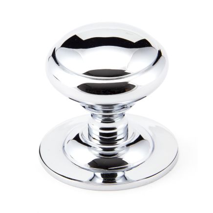 Polished Chrome Round Centre Door Knob
