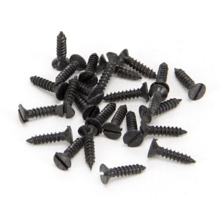 Black 4 x 1/2" Countersunk Screws (25)