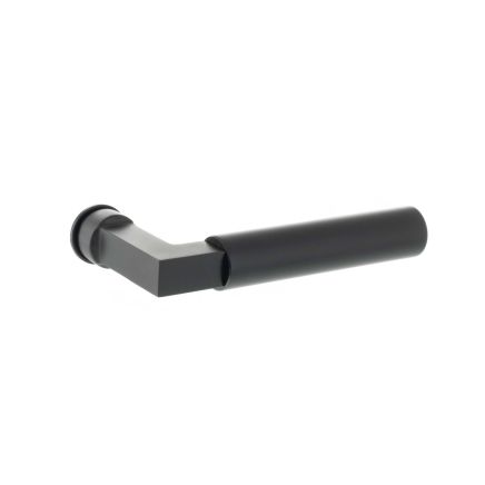 Tupai Rapido Covas Lever Door Handle on Concealed Square Rose - Pearl Black (Pair)