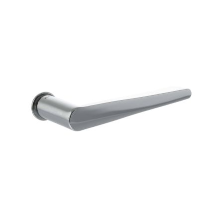 Tupai Rapido 5S Line Torrao Lever Door Handle on Concealed Round Rose - Bright Polished Chrome (Pair)