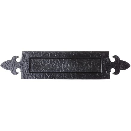 Zoo Hardware Fleur de Lys Letter Plate - Black