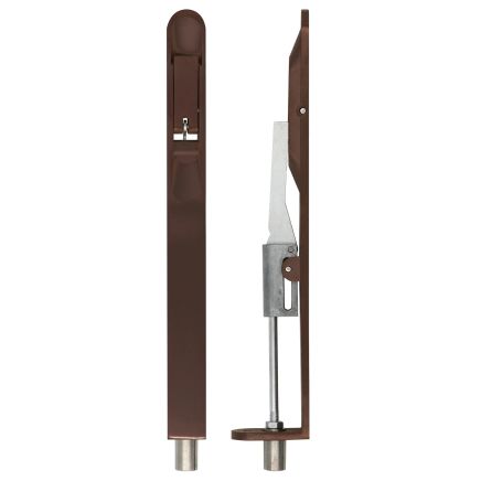 Zoo Hardware Lever action flush bolt - 20 x 200mm - radius - Etna Bronze