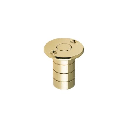 Zoo Hardware Dust Socket for Flush Bolts - Wood 20mm dia. x 38mm - Polished Brass