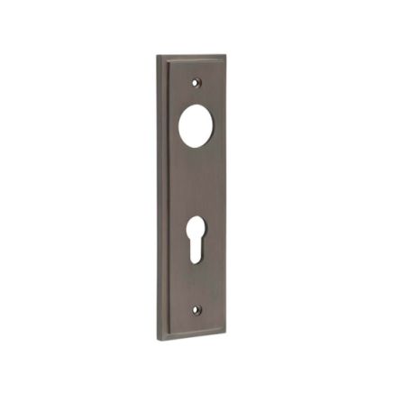 Burlington II Lever Plate Choices Din Euro Dark Bronze - By Frelan Hardware - BUR455DB