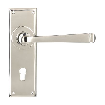 Polished Nickel Avon Lever Lock Set