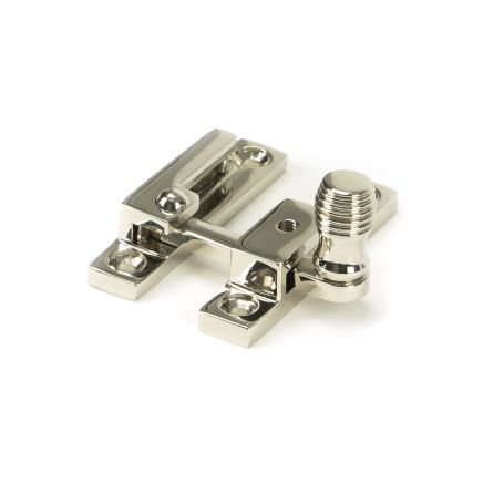 Polished Nickel Beehive Quadrant Fastener - Narrow