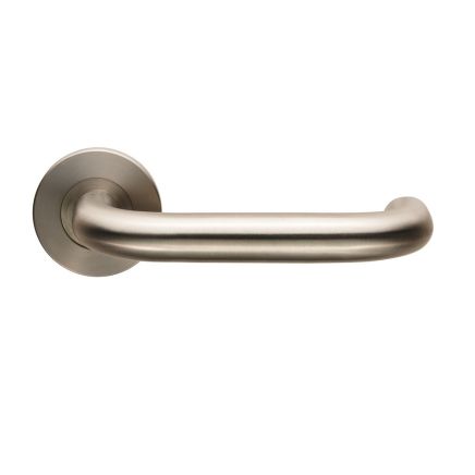 Nera Lever On 6mm Slim Fit Sprung Rose - Satin Stainless Steel
