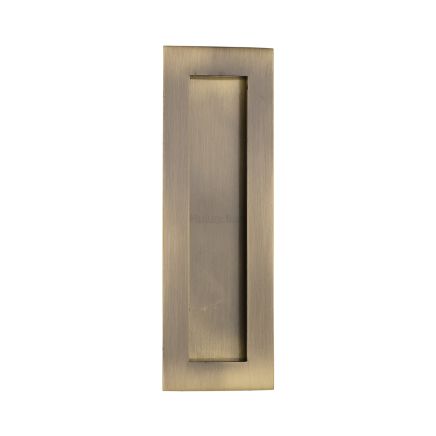 6" Flush Handle Antique Brass