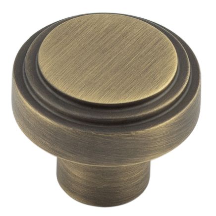 Cropley Cupboard Knobs 30mm Antique Brass - By Frelan Hardware - HOX1030AB