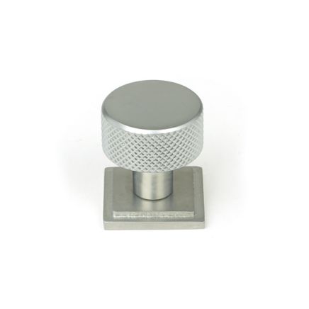 Satin Chrome Brompton Cabinet Knob - 25mm (Square)