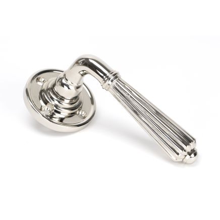 Polished Nickel Hinton Lever on Rose Set