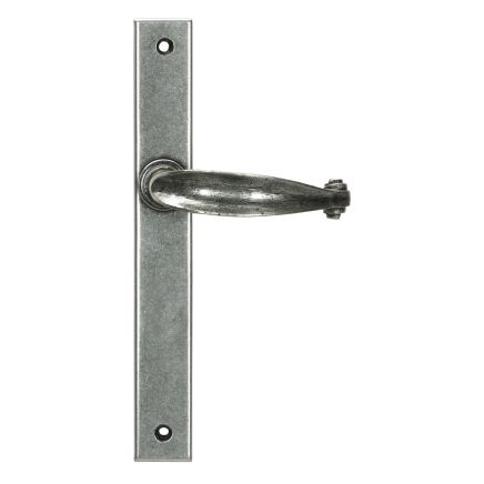 Pewter Cottage Slimline Lever Espag. Latch Set