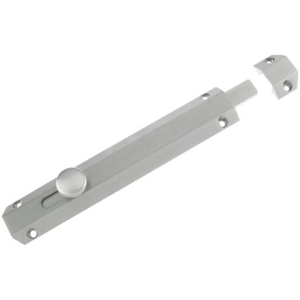 Zoo Hardware Surface Bolt 202mm - Satin Chrome