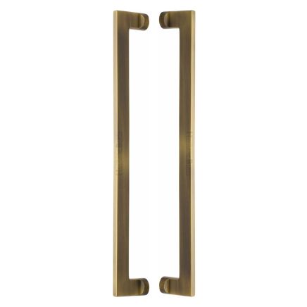Heritage Brass Back to Back Door Pull Handle Apollo Design 460mm Antique Brass Finish