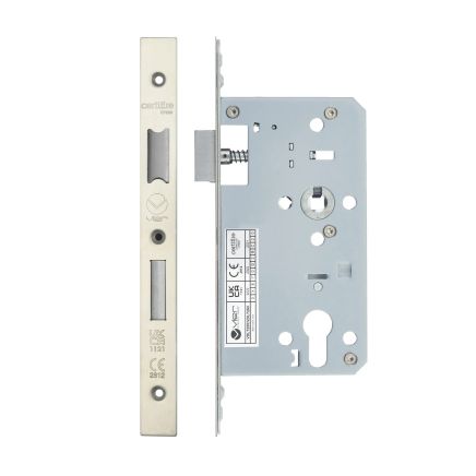 Zoo Hardware 2 Piece - DIN euro sashlock - 72mm c/c - backset 60mm - Stainless Steel
