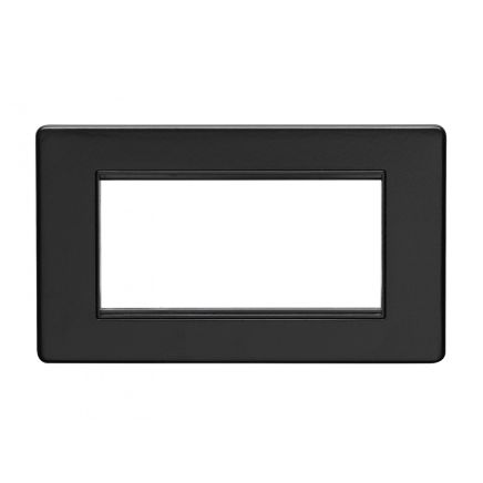 Eurolite Concealed 3mm 4 gang Module Frame Matt Black