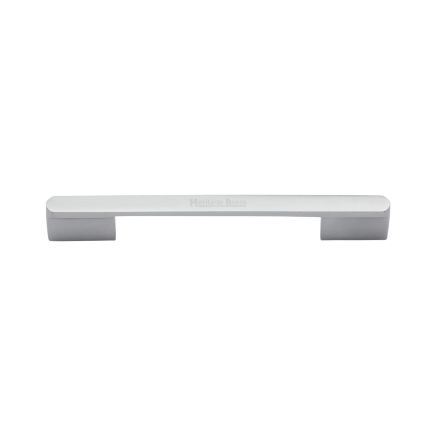 Heritage Brass Cabinet Pull Bridge Design 128&amp;160mm CTC Satin Chrome Finish