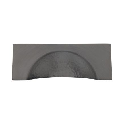 Heritage Brass Drawer Cup Pull Hampshire Hammered Design 57mm CTC Matt Bronze Finish