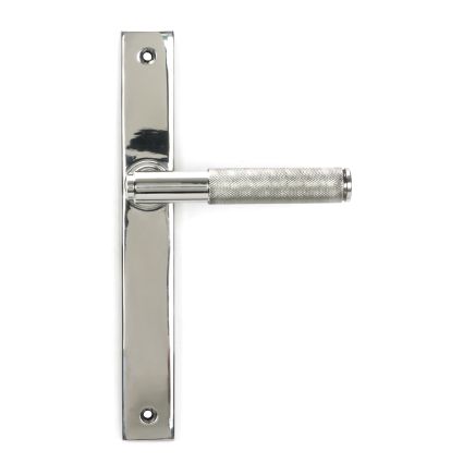 Polished Marine SS (316) Brompton Slimline Lever Espag. Latch Set