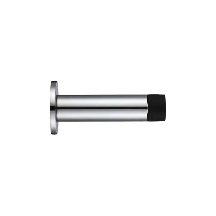 Zoo Hardware Door Stop - Cylinder c/w Rose 70mm - Polished Chrome