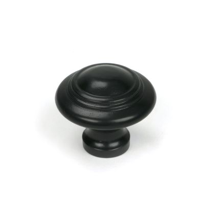 Black Ringed Cabinet Knob - Small