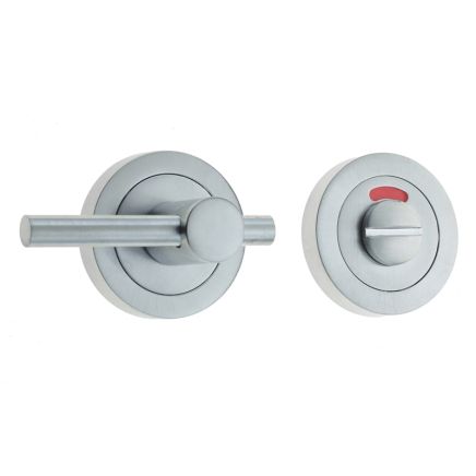 Jedo Designer Easy Turns & Releases 50mm Round Rose with Indicator 50mm Satin Chrome - By Frelan Hardware - JV2888SC