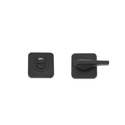 Zoo Hardware Accessible Turn & Indicator Release - Square Rose - Powder Coated Black