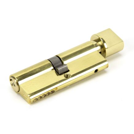 Lacquered Brass 40/40 5pin Euro Cylinder/Thumbturn KA