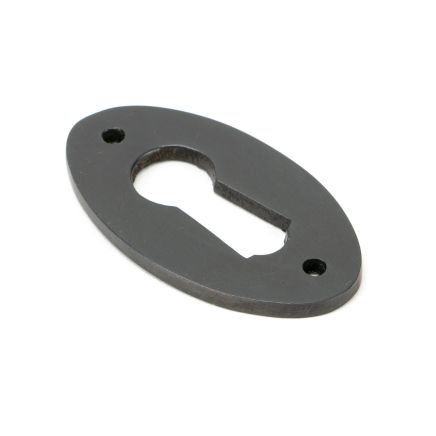 Aged Bronze Oval Escutcheon