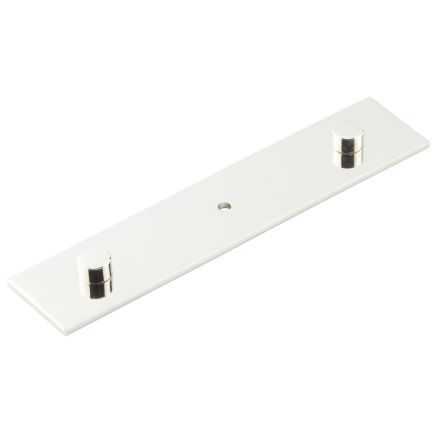 Fanshaw Backplate for Cupboard Knobs 140x30mm Polished Nickel - By Frelan Hardware - HOX5090PN