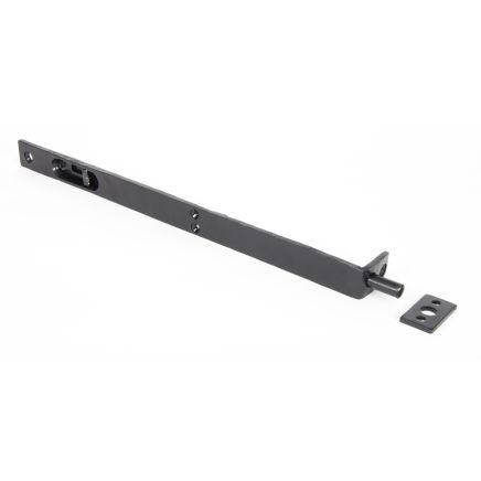 Black 12" Flush/Slide Door Bolt