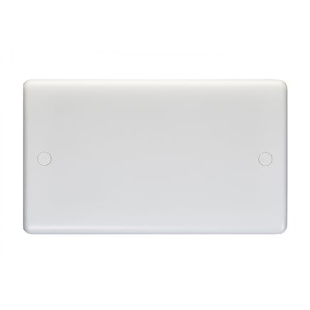 Eurolite Enhance White Plastic Double Blank Plate White