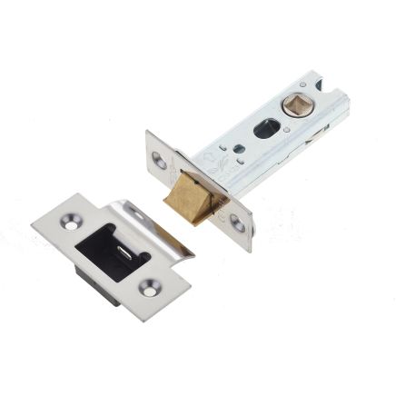 Jedo Heavy Duty Tubular Latches - 45 Degree Short Travel 76mm Polished Stainless Steel - By Frelan Hardware - JL-HDT76PSS
