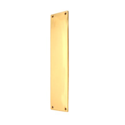 Victorian Finger Plate 300mm Polished Brass